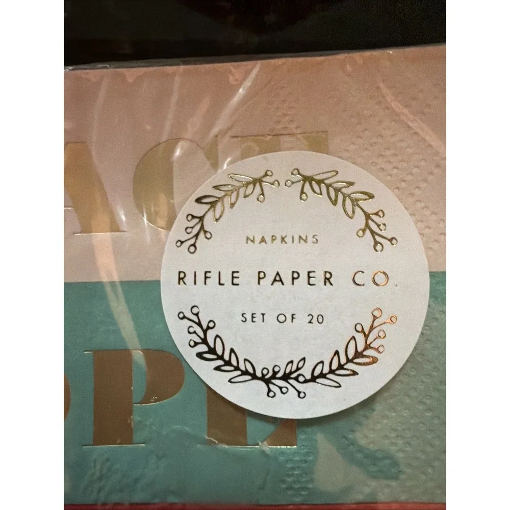 Rifle Paper Co Napkins Set Of 20 New In Package Christmas Cocktail Elegant Party